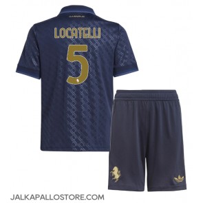 Juventus Manuel Locatelli #5 Kolmaspaita Lapsille 2024-25 Lyhythihainen (+ shortsit)